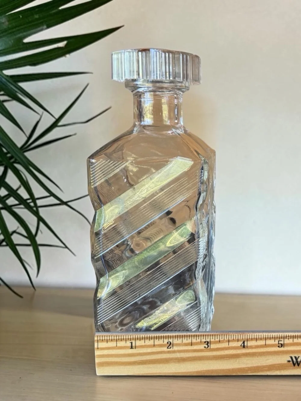 Vintage I.W. Harper Kentucky Bourbon Glass Decanter Bottle | Retro Barware